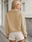Blueberi B Women’s Frill Button Up Collared Neck Long Sleeve Cardigan Polyester Cotton Size S-XL