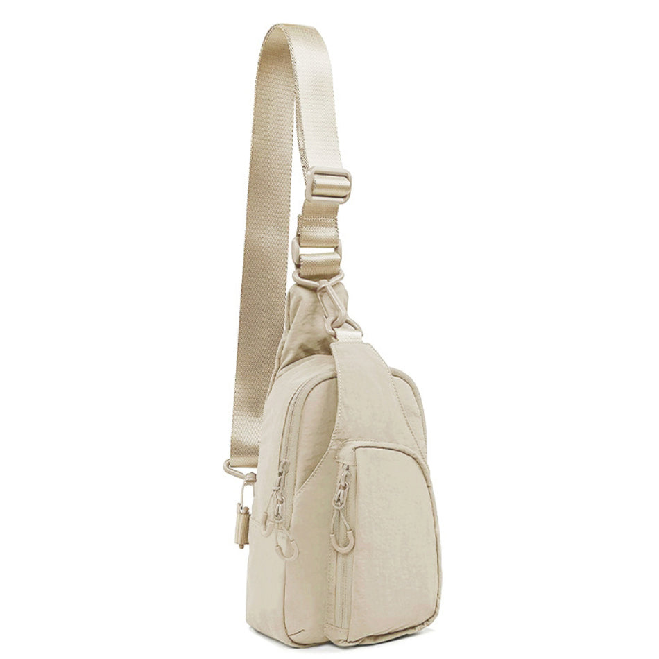 Pippa Easy-Wipe Nylon Reversible Sling Bag with Double D-Ring Clips