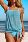 Blueberi B Women’s Square Neck Spaghetti Strap Tankini Set Polyamide Elastane Size S-2XL