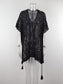 Blueberi B Women's Cutout V-Neck Cover-Up with Tassel Polyester One Size
