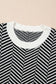 Blueberi B Women’s Striped Round Neck Long Sleeve Sweater Viscose Polyester Polymide Size S-2XL