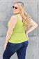 Basic Bae Women’s Full Size Square Neck Wide Strap Tank Nylon Spandex Size S-3XL