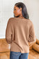 Blueberi B Women’s Slit Waffle Knit Long Sleeve T-Shirt Polyester Size S-2XL