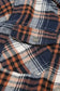 Blueberi B Women’s Plaid Button Up Long Sleeve Hooded Jacket Polyester  Size S-2XL