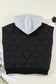 Blueberi B Women’s Drawstring Zip Up Hooded Vest Coat Polyester Size S-XL
