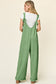 Double Take Women’s Full Size Texture Sleeveless Wide Leg Jumpsuit Polyester Spandex Size S-3XL