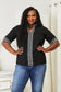 Double Take Women's  Embroidered Notched Neck Top Rayon Polyester Size S-L