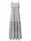 Blueberi B Women’s Tiered Striped Sleeveless Cami Dress Polyester Spandex Size S-XL