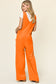 Double Take Women's  Full Size Sleeveless Wide Leg Jumpsuit with Pockets Polyester Spandex Size S-3XL