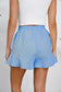 Blueberi B Women's Full Size Drawstring Ruffle Hem Shorts Cotton Size S-3XL