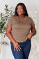 Basic Bae Women’s Full Size Round Neck Short Sleeve T-Shirt Rayon Spandex Size S-3XL