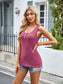 Scoop Neck Wide Strap Tank Top - Women's Ribbed Fitted S-2XL