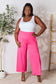 Double Take Women’s Full Size Smocked Wide Waistband Wide Leg Pants Rayon Spandex Size S-3XL