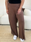 Double Take Women’s Full Size Smocked Wide Waistband Wide Leg Pants Rayon Spandex Size S-3XL