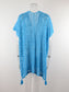 Blueberi B Women's Cutout V-Neck Cover-Up with Tassel Polyester One Size