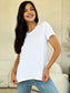 Basic Bae Women’s Full Size Round Neck Short Sleeve T-Shirt Rayon Spandex Size S-3XL