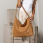 Miranda Oversized Hobo Shoulder Bag | Vegan Suede, Cotton/Polyester Lining | 15.25 x 4.5 x 13.75 in
