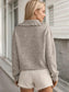 Blueberi B Women’s Frill Button Up Collared Neck Long Sleeve Cardigan Polyester Cotton Size S-XL