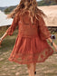 Blueberi B Women's Lace Detail Plunge Cover-Up Dress Rayon Polyester One Size