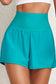 Blueberi B Women’s Pocketed High Waist Swim Shorts Polyamide Elastane Size S-XL