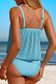 Blueberi B Women’s Square Neck Spaghetti Strap Tankini Set Polyamide Elastane Size S-2XL