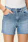 Judy Blue Women’s Full Size High Waist Rhinestone Decor Denim Shorts Cotton Polyester Spandex Size S-3XL
