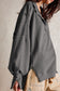 Blueberi B Women’s Exposed Seam Side Slit Long Sleeve Sweatshirt Polyester Viscose Size S-XL