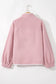 Blueberi B Women’s Half Snap Long Sleeve Sweatshirt with Side Slit Pockets Polyester Size S-XL