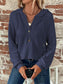 Blueberi B Women’s Waffle Knit Long Sleeve Drawstring Hooded Top Polyester Elastane S-2XL