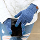 C.C® 100% Buttery Soft Chenille Polyester Touchscreen Compatible Gloves | One Size Teen–Adult