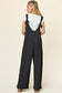 Double Take Women’s Full Size Texture Sleeveless Wide Leg Jumpsuit Polyester Spandex Size S-3XL