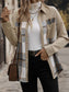 Blueberi B Women’s Perfect Plaid Snap Down Long Sleeve Shacket Polyester Cotton Size S-XL