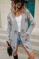 Blueberi B Women’s Angel Wings Star Open Front Long Sleeve Cardigan Polyester Elastane Size S-XL