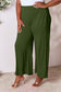 Double Take Women’s Full Size Smocked Wide Waistband Wide Leg Pants Rayon Spandex Size S-3XL