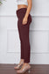 Basic Bae Women’s Stretchy Stitch Pants Rayon Nylon Spandex Size S-3XL