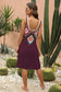 Blueberi B Women's Geometric V-Neck Spaghetti Strap Cover Up Dress Acrylic Polyester One Size