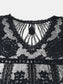Blueberi B Women’s Lace Round Neck Cover-Up Polyester One Size