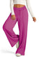 Blueberi B Women’s Drawstring Elastic Waist Wide Leg Pants Polyester Size S-2XL