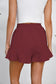 Blueberi B Women's Full Size Drawstring Ruffle Hem Shorts Cotton Size S-3XL