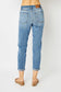 Judy Blue Women’s Full Size Cuffed Hem Low Waist Slim Jeans Cotton Polyester Spandex Rayon Size 0-24W