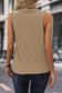 Blueberi B Women's Textured Notched Tank Polyester Elastane Size S-XL