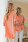 Sew In Love Women's Round Neck Ruffled Top Polyester Size S-L