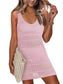 Blueberi B Women’s Openwork Scoop Neck Cover Up Polyester Size S-XL