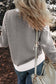 Blueberi B Women’s Striped Round Neck Long Sleeve Sweater Viscose Polyester Polymide Size S-2XL