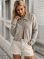 Blueberi B Women’s Frill Button Up Collared Neck Long Sleeve Cardigan Polyester Cotton Size S-XL