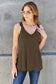 Basic Bae Women’s Full Size Lace Detail V-Neck Cutout Cami Rayon Spandex Size S-3XL