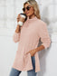 Blueberi B Women’s Slit Mock Neck Long Sleeve T-Shirt Rayon Polyester Spandex Size S-2XL