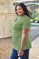 Basic Bae Women’s Bamboo Full Size  V-Neck Short Sleeve T-Shirt Bamboo Spandex Size S-3XL