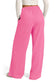 Blueberi B Women’s Drawstring Elastic Waist Wide Leg Pants Polyester Size S-2XL