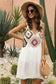 Blueberi B Women's Geometric V-Neck Spaghetti Strap Cover Up Dress Acrylic Polyester One Size